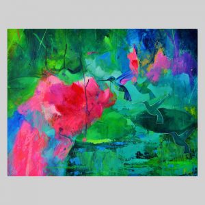 Hummingbird and Flower (Reproduction)